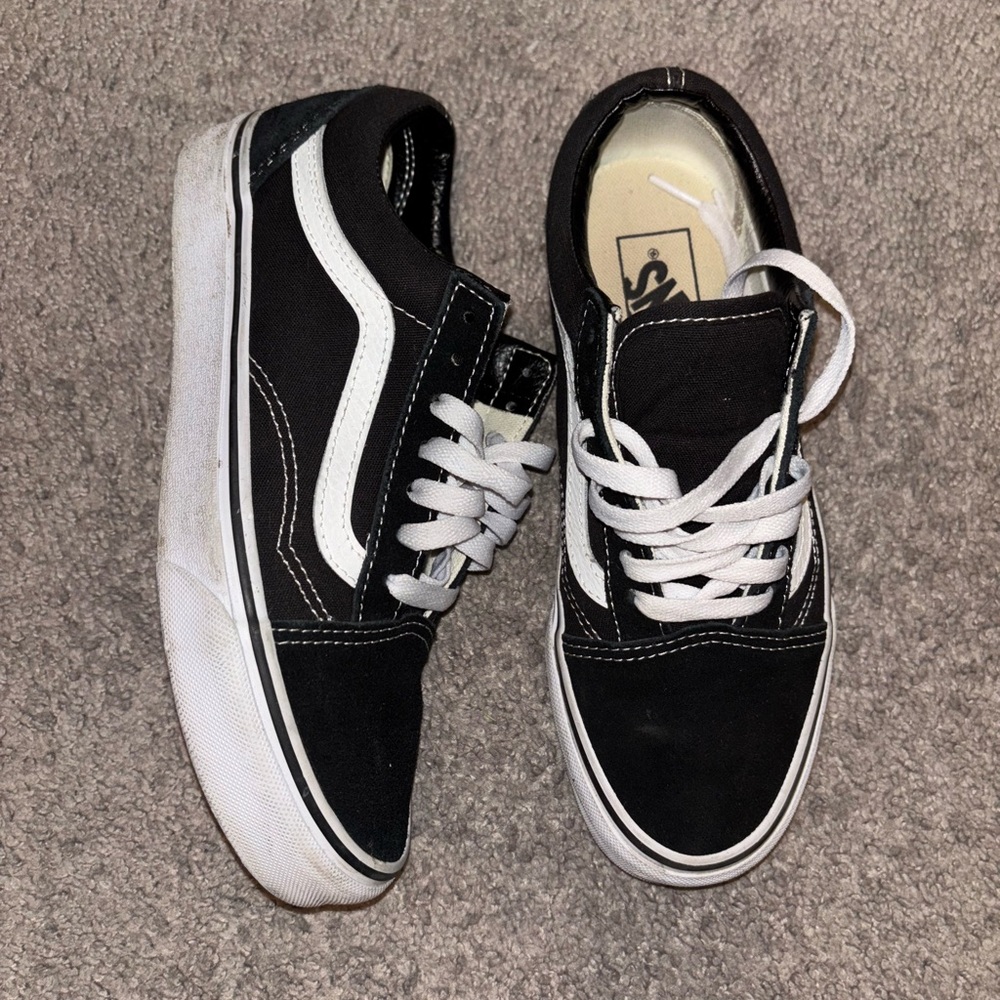 Vans Black and White Sneakers